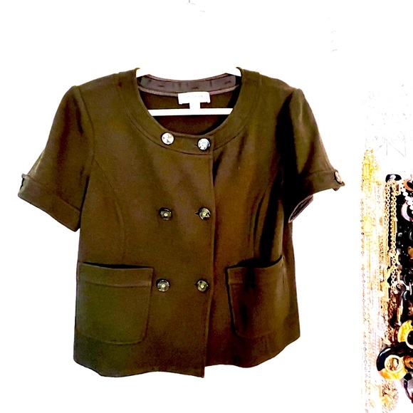 🎀HOST PICK🎀 ST. JOHN JACKET 12 Like New Elegant Short Sleeve 🎀 - Picture 3 of 6